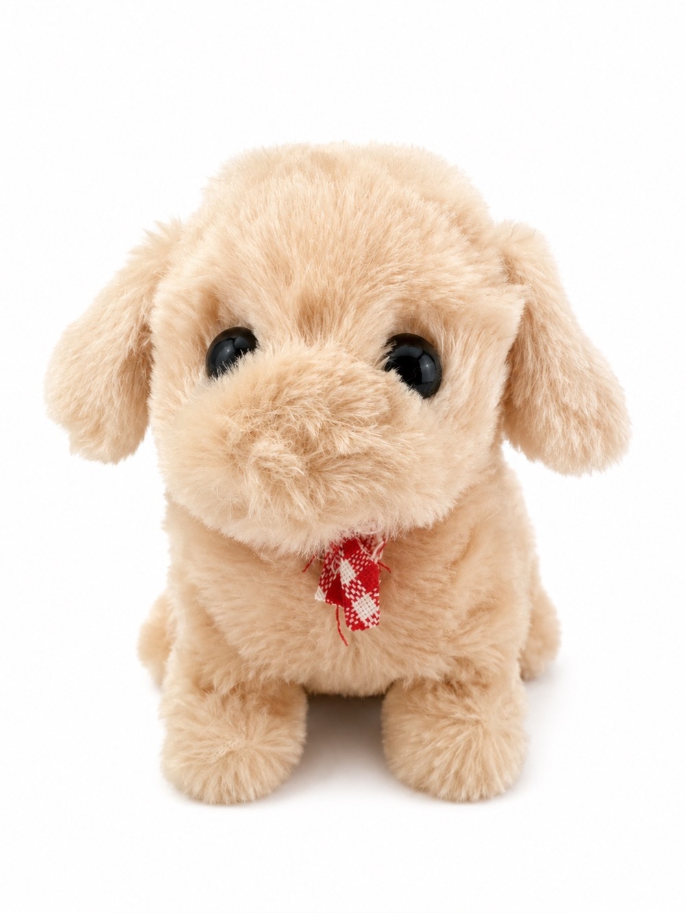Plush Beige Puppy Toy- Interactive Walks & Barks 🐶